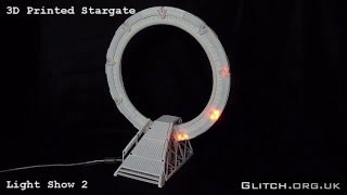 3D Printed Working Stargate V2 - Light Show